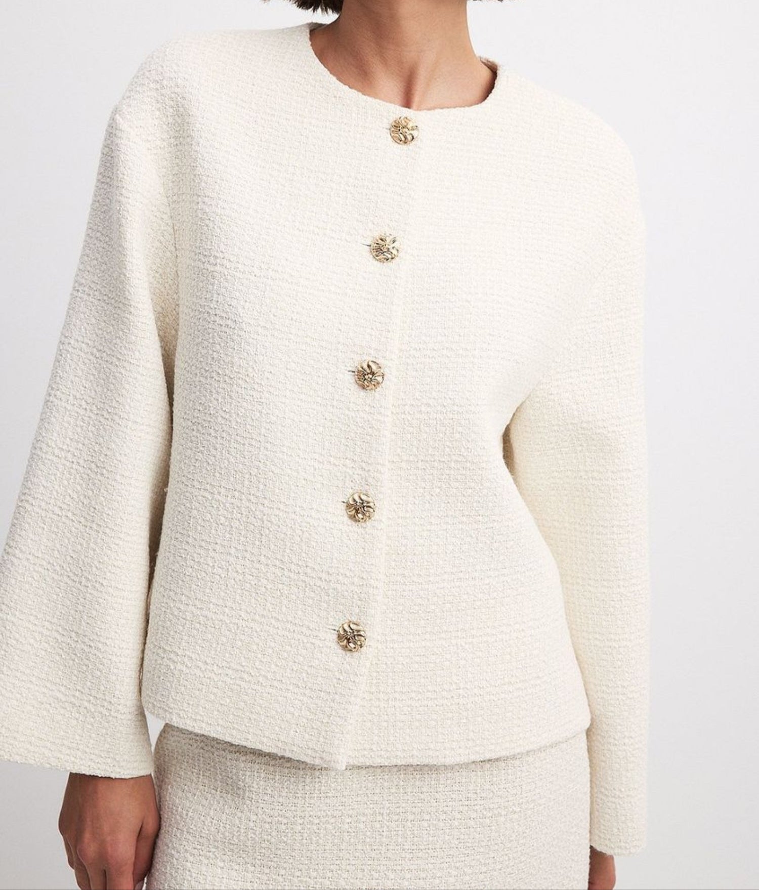 Giacca blazer oversize da donna Bianco